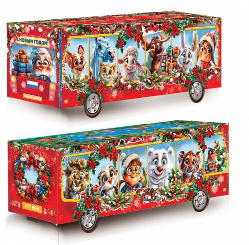 Автобус новогодний