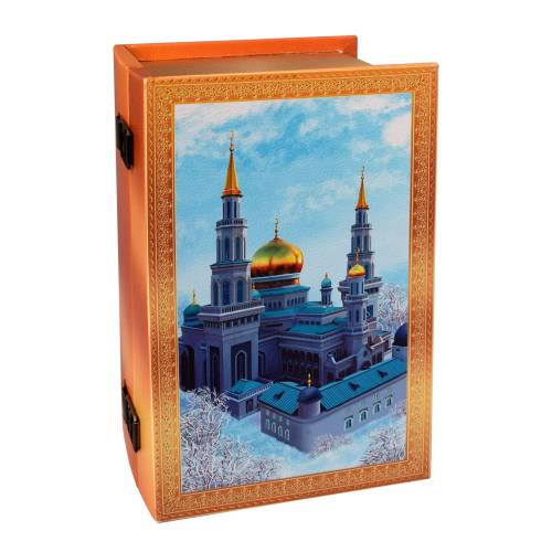 Шкатулка Мечеть, кожа-дерево